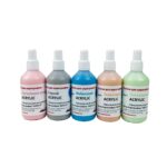 Комплект красок для аэрографии АВТО-Р, АКРИЛ, 5 дополнительных цветов по 100 мл