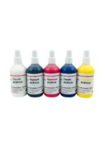Комплект красок для аэрографии АВТО-Р, АКРИЛ, 5 базовых цветов по 100 мл