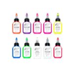 Комплект красок для аэрографии EXMIX TEXTILE ФЛУОРЕСЦЕНТНЫЙ, 10 цветов по 45 мл