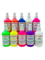 Комплект флуоресцентных красок для аэрографии EXMIX, 10 цветов по 100 мл