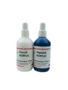 Краска для аэрографии АВТО-Р, базовая, АКРИЛ, комплект, 100 мл +100 мл