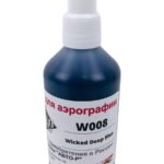 Краска для аэрографии Wicked Colors W008 Deep Blue Transparent, 100 мл