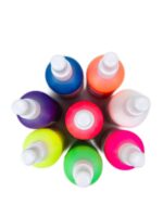 Комплект флуоресцентных красок для аэрографии EXMIX, 8 цветов по 100 мл — изображение 2